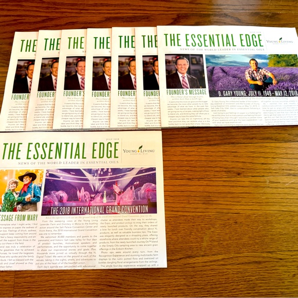Young Living Gary Young 2018 Essential Edge Last Publications Before Death - Picture 1 of 4